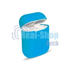Силиконовый кейс для TWS наушников AirPods, голубой (SBECASE-001S-BU) Силиконовый кейс для TWS наушников AirPods, голубой (SBECASE-001S-BU)