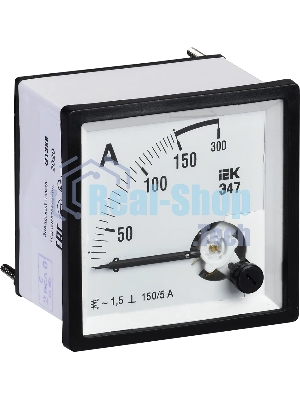 Амперметр аналоговый DEKraft 150/5А AC 72х72мм КТ 1,5 трансф. подкл.