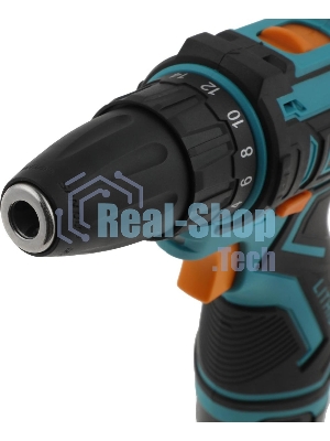 Дрель-шуруповерт Bort BAB-12x2Li-FD, 12 В, 1,5 Ач, 36 Нм, щеточный