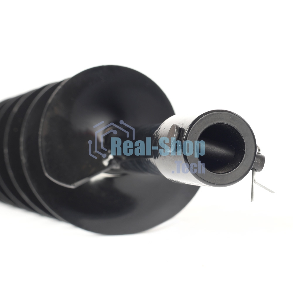 Шнек двухзаходный D 100B для грунта к бензобуру со сменными ножами, диаметр 100мм длина 800мм