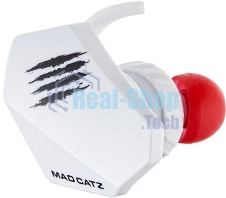 Игровые мобильные наушники белые Mad Catz E.S. PRO+ (3.5 мм jack, 13.5 мм неодимовые магниты, 32 Ом, 20 ~ 20000 Гц, микрофон)