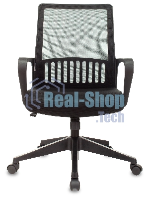 Кресло Бюрократ MC-201/TW-11 черный, сетка, 120 кг, механизм качания