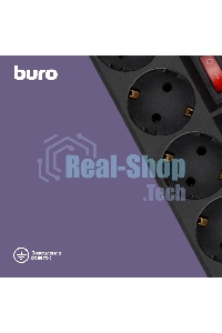 Сетевой фильтр Buro 500SH-1.8-SW-B 1.8 м (5 розеток) черный (коробка)
