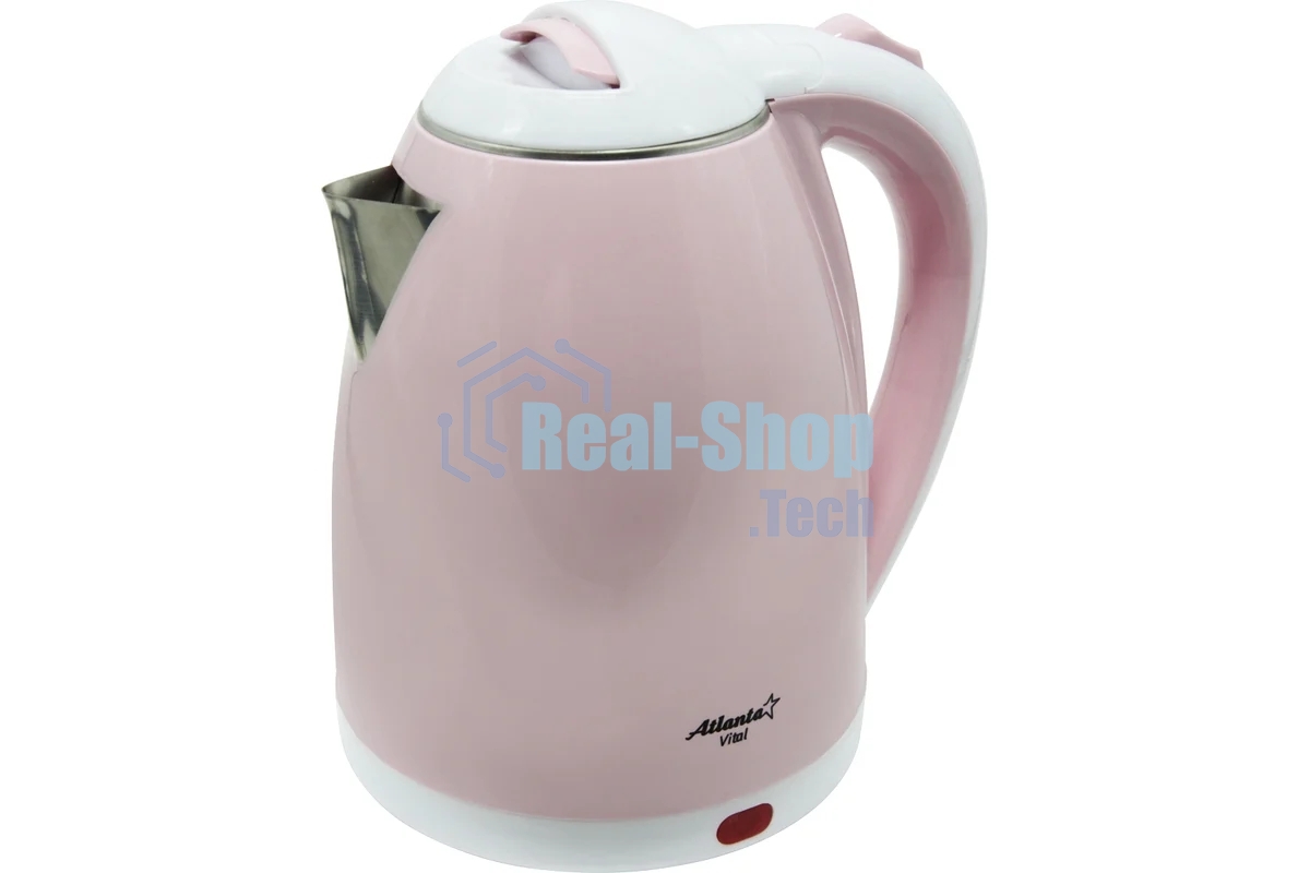 Чайник электрический Atlanta ATH-2437 pink двухстенный