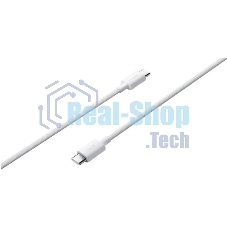 Кабель Xiaomi 3A Braided USB-C to USB-C Cable 1m белый