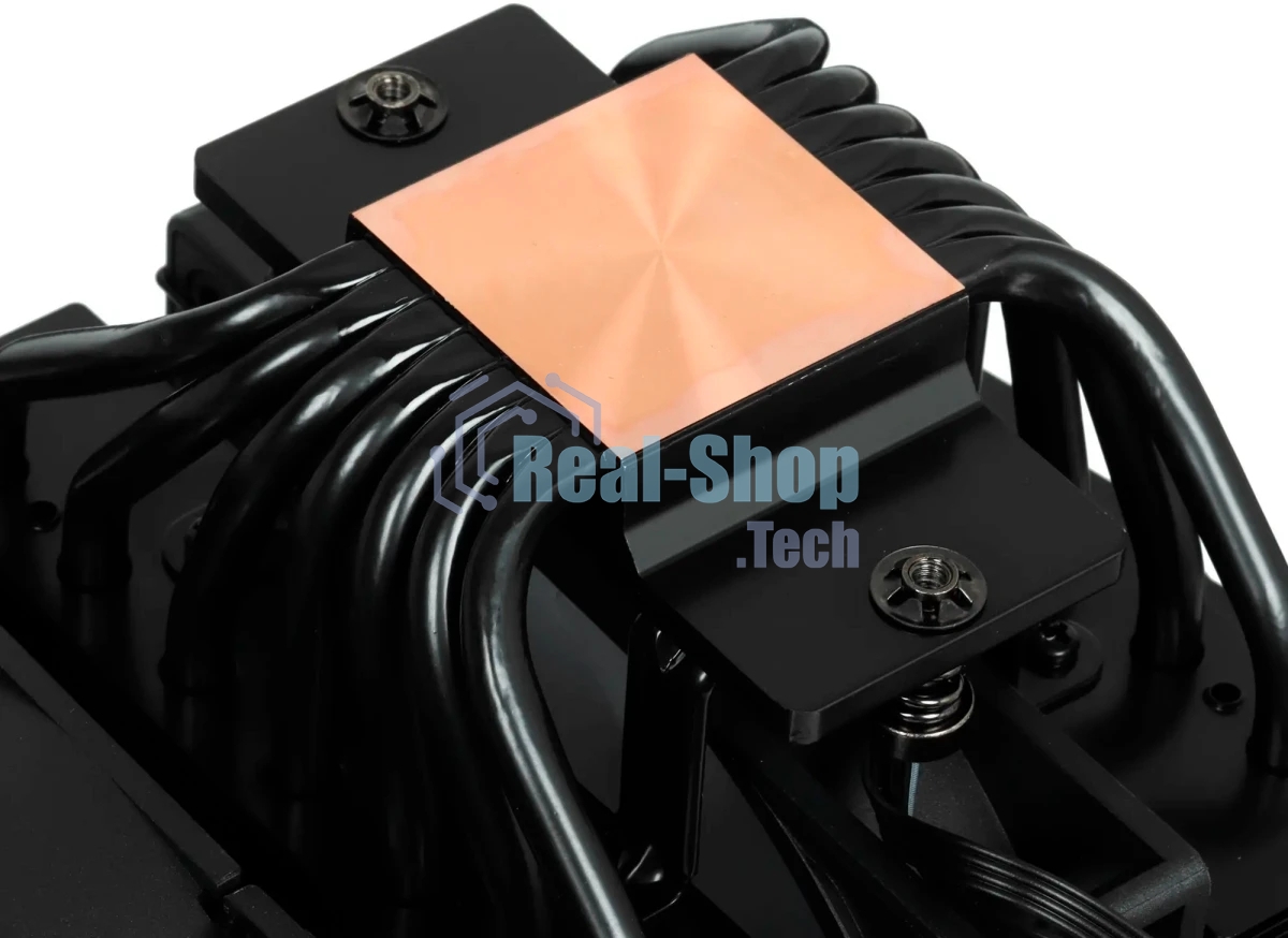 Кулер для процессора PCCooler RT720 TC ARGB BK (270W, 4-pin PWM, 157.5mm, Al/Cu, 7x6mm, ARGB, 2x120mm, 73.32CFM, 34.9dBA, 2200RPM, S: 1851/1700/1200/115X, AM5/AM4, black)