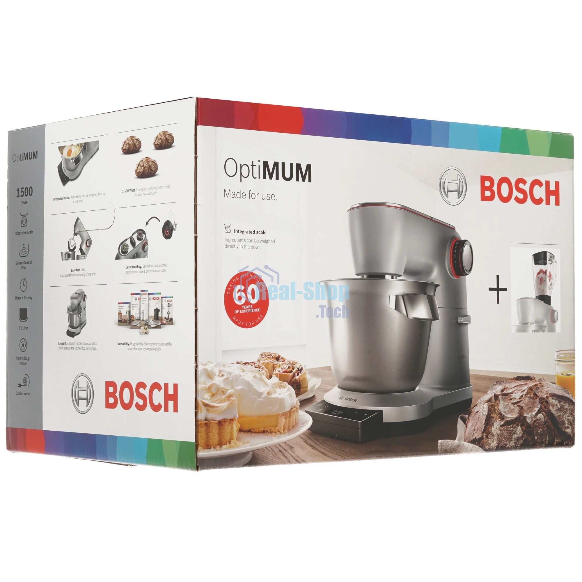 Кухонная машина Bosch MUM9YX5S12 планетар.вращ. 1600Вт серебристый
