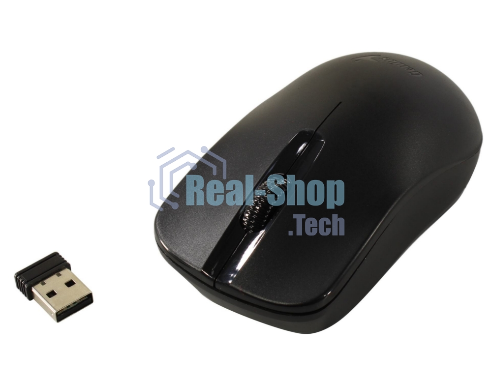 Мышь беспроводная Genius NX-7000X черный, 1200 dpi, радиоканал, USB, кнопки - 3