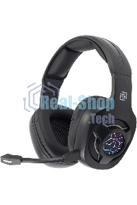 Гарнитура беспроводная/проводная с микрофоном Оклик HS-L575G черный накладные BT оголовье (1895253)