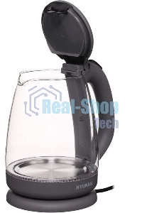 Чайник электрический Hyundai HYK-G1003 1.7л. 2200Вт серый (корпус: стекло)