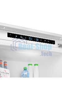 Встраиваемый холодильник Maunfeld MBF193SLFWGR Inverter белый двухкамерный 229/76 л морозилка снизу