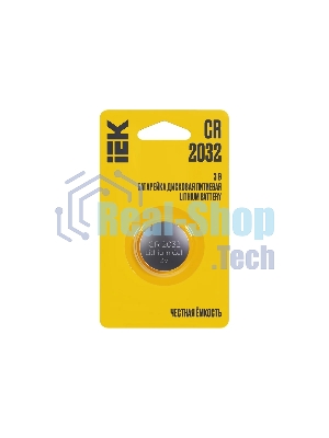 Батарейка дисковая литиевая Optima CR2032 (1шт/блистер)