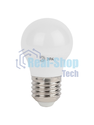 Лампа светодиодная ЭРА Б0028488 STD LED P45-5W-840-E27 5 Вт шар нейтральный белый свет