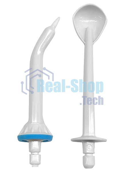 Набор универсалных сменных насадок QUMO QHI-1 (пародонтальная насадка + насадка для очистки языка) для ирригаторов полости рта 