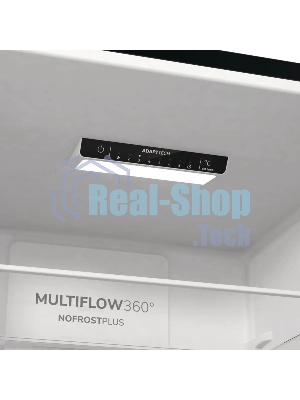 Холодильник Gorenje NRK6202EBXL4 черный матовый двухкамерный 235/96л морозилка снизу, No Frost