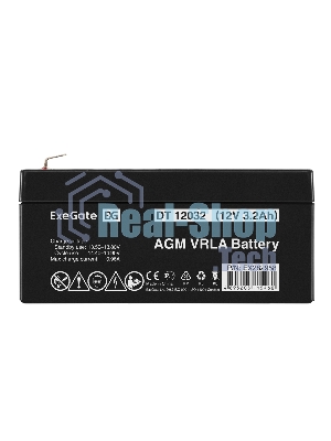 Батарея для ИБП ExeGate DT 12032 (12V 3.2Ah), клеммы F1