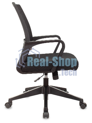 Кресло Бюрократ MC-201/TW-11 черный, сетка, 120 кг, механизм качания