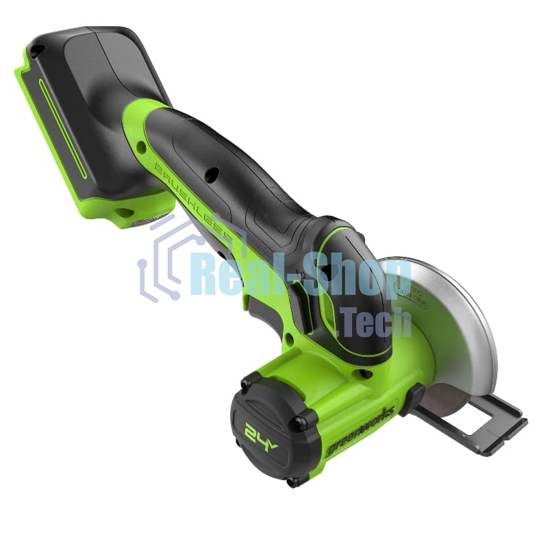 Угловая шлифовальная машина аккумуляторная GreenWorks GD24UCS, 24V, без АКБ и ЗУ (3402007)