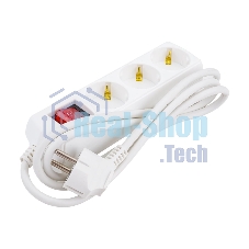 Удлинитель 3х1.5м с заземл. 10А 250В У03В GENERICA 2P+PE 3х1кв.мм IEK WYP10-10-03-D15-ZK-G