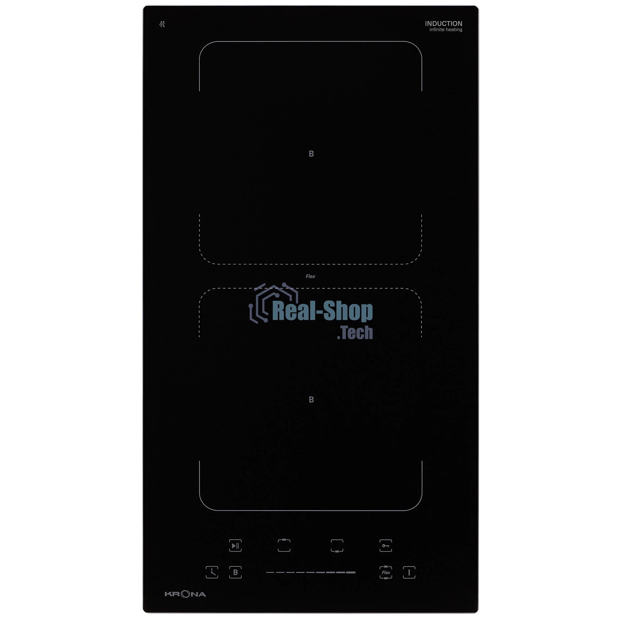 Индукционная варочная панель Krona ERDE 30 BL 2BFTS черный
