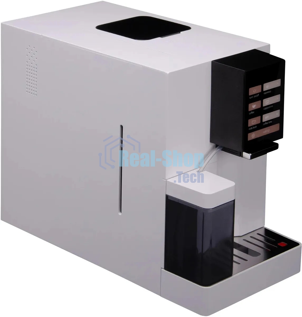 Кофемашина автоматическая Hyundai HAM-4103 белый, исп. кофе - молотый/зерновой, 1.2 л, 1500 Вт, 19 бар