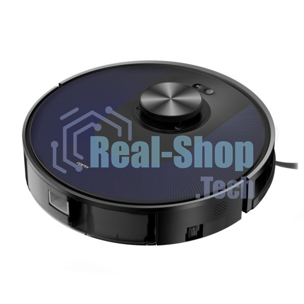 Робот-пылесос Centek CT-2741 черный/синий, 2600 мА·ч Li-Ion, уборка сухая/влажная, пылесборник контейнер 0.68 л