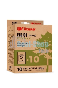 Комплект бумажных пылесборников Filtero FLS01 (S-bag) (10+фильтр) ECOLine XL (R)