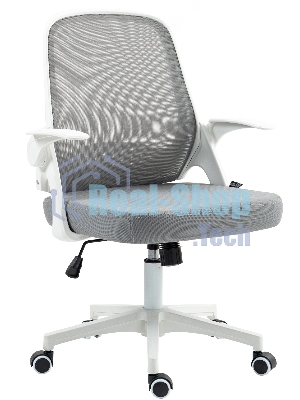 Кресло компьютерное Cactus CS-WMC212-GY белый/серый, сетка/ткань