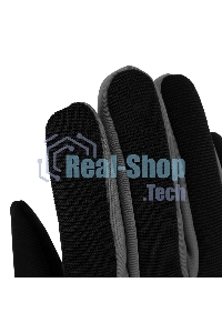 Перчатки универсальные Denzel 68094 двойные, работа с сенсорным экраном, вязаная манжета, размер 10