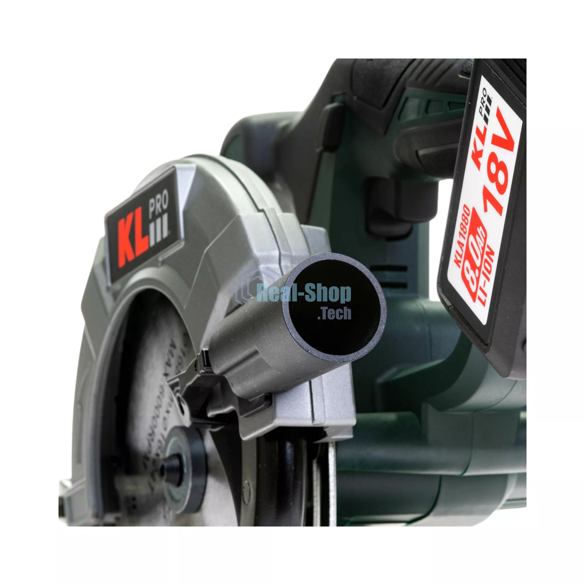 Профессиональная пила циркулярная бесщеточная KLPRO KLDAT18B-80 (18 В/8,0 А·ч, 3650 об/мин, 165мм)