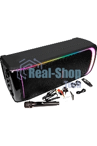 Колонка портативная Ural Молния 10000 черный 1000W 1.1 BT/3.5Jack/USB-C 20м 8000mAh (УРАЛ МОЛНИЯ 10000)