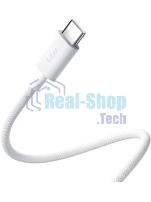 Кабель Xiaomi 3A Braided USB-C to USB-C Cable 1m белый