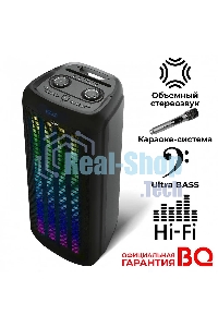 Портативная Bluetooth-колонка BQ PBS2010 черный 100 Вт
