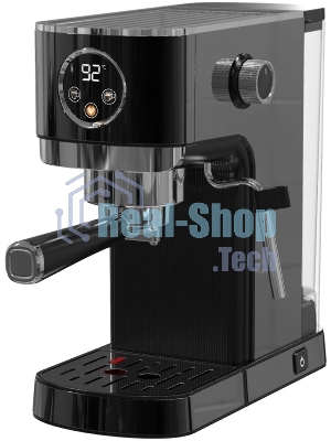 Кофеварка рожковая Korting KCM 1002 EN черный, молотый, 1.2 л, 1350 Вт, 20 бар