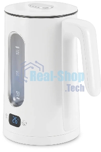 Чайник электрический Hyundai HYK-G5510 1.5л. 2200Вт белый/прозрачный корпус: стекло