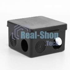 Коробка распределительная TOKOV ELECTRIC ОП 80х80х50 мм 7 каб. вводов IP54 черный