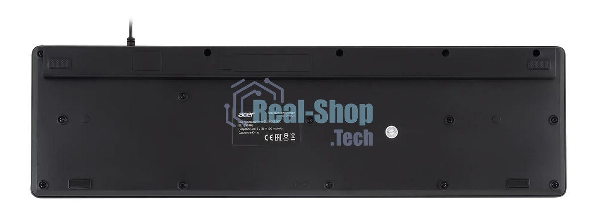 Клавиатура проводная Acer OKW122, USB, черный