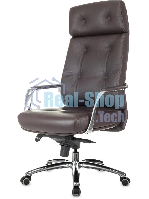 Кресло Бюрократ DAO/BROWN коричневый, кожа