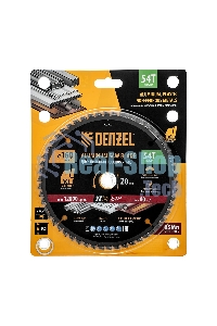 Пильный диск по алюминию Denzel ф160 х 20 мм, 54 зубьев 733737