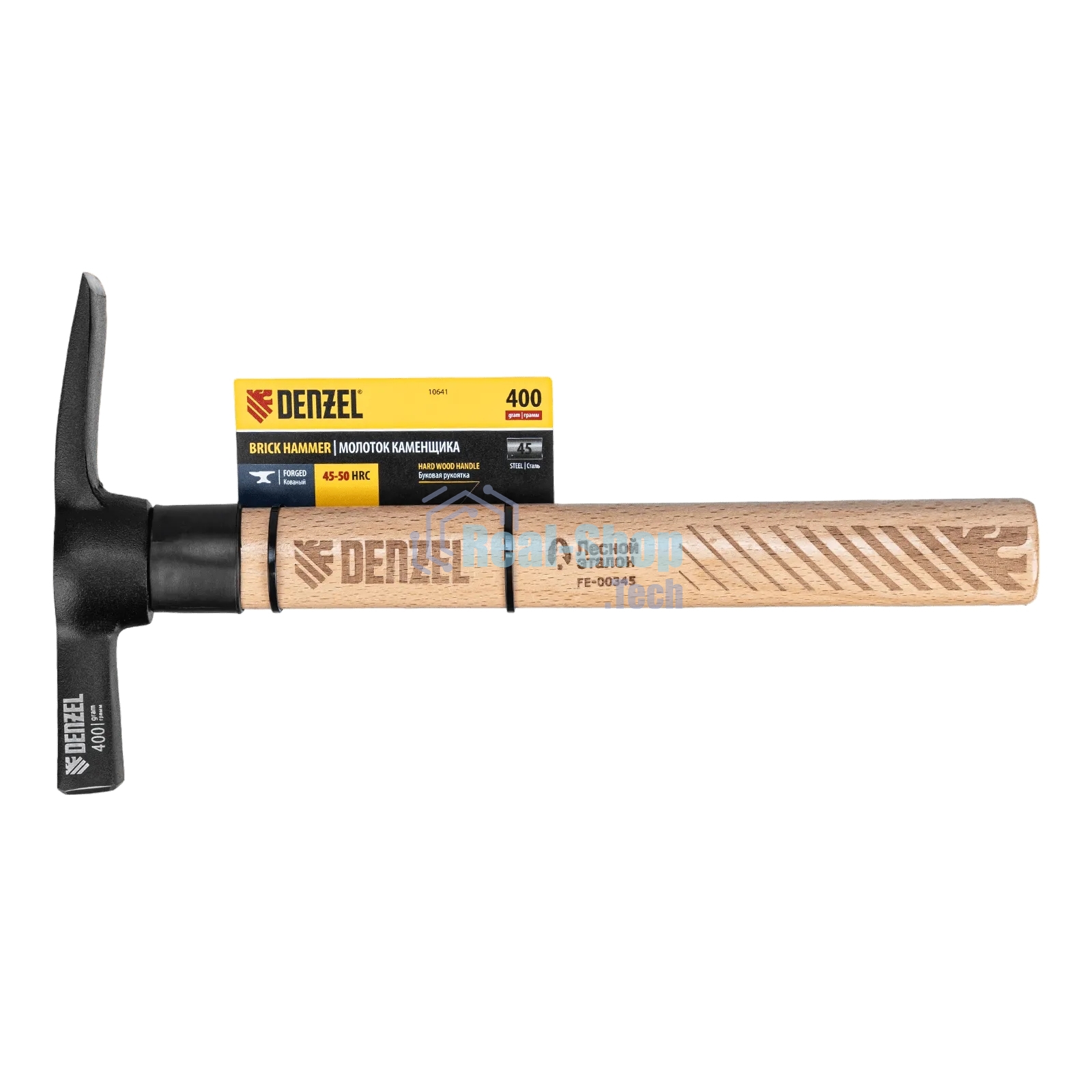 Молоток каменщика Denzel 400 г, буковая рукоятка, EFP
