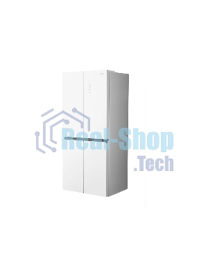 Холодильник Centek CT-1744 NF White Glass белый трехкамерный 267/148л морозилка снизу, No Frost, Side by Side