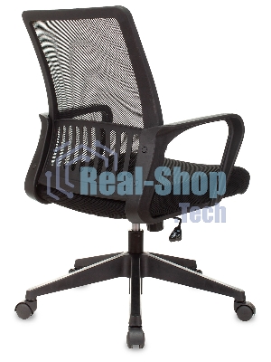 Кресло Бюрократ MC-201/TW-11 черный, сетка, 120 кг, механизм качания