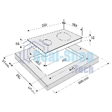 Индукционная варочная панель Krona ERDE 30 BL 2BFTS черный
