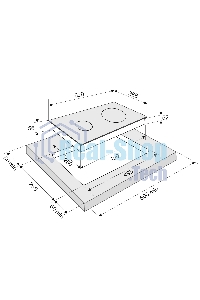 Индукционная варочная панель Krona ERDE 30 BL 2BFTS черный