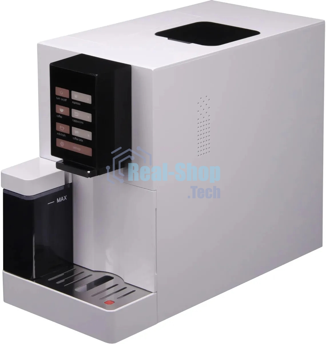 Кофемашина автоматическая Hyundai HAM-4103 белый, исп. кофе - молотый/зерновой, 1.2 л, 1500 Вт, 19 бар