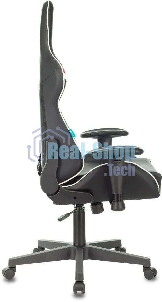 Кресло игровое ZOMBIE Z4, на колесиках, искусственная кожа, черный/красный (viking zombie z4 red)