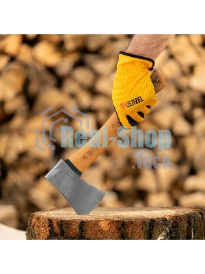 Топор кованый Denzel 680 г, американский тип, буковая рукоятка, 360 мм, EFP