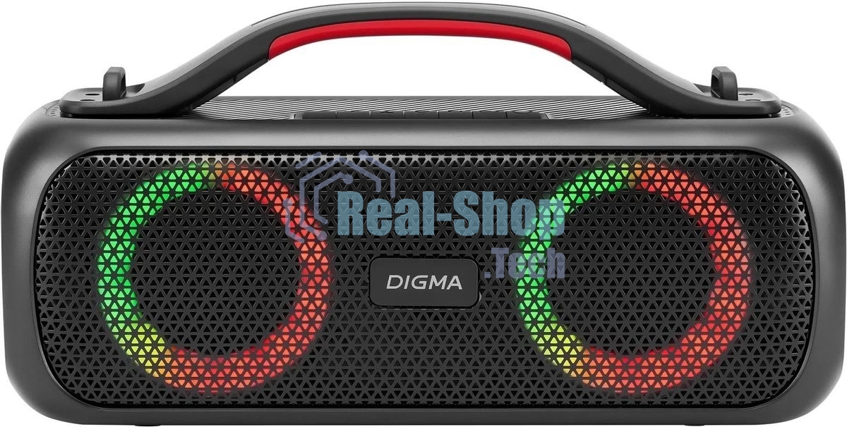 Колонка портативная Digma D-PS1531 черный/черный 40W 2.0 BT 10м 3000mAh
