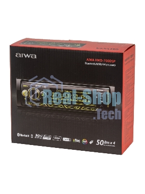 Автомагнитола AIWA HWD-700DSP, 1 DIN, Bluetooth, USB Type-A, AUX, пульт ДУ