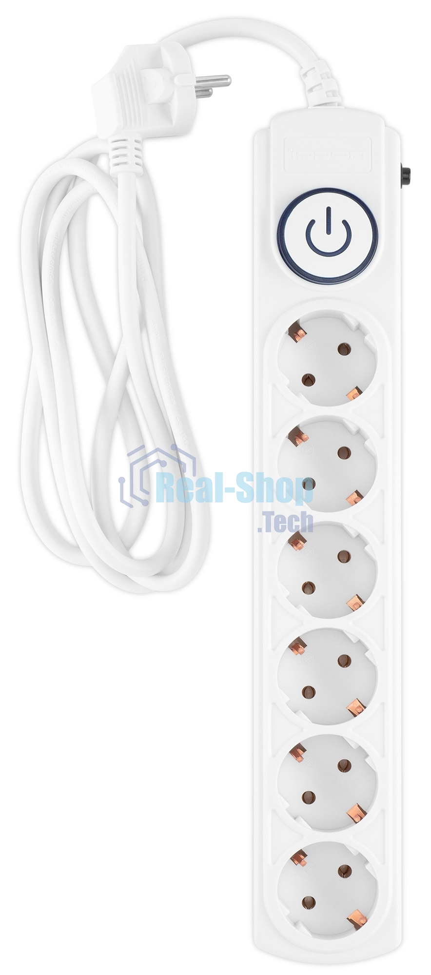 Сетевой фильтр Ippon BK-6-EU-1.8-10-W 1.8 м (6 розеток) белый (коробка)